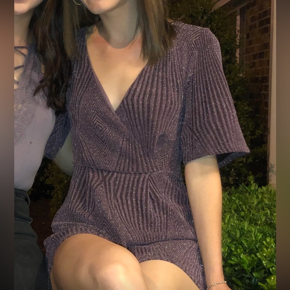 Purple Sparkly Romper - Picture 2 of 2